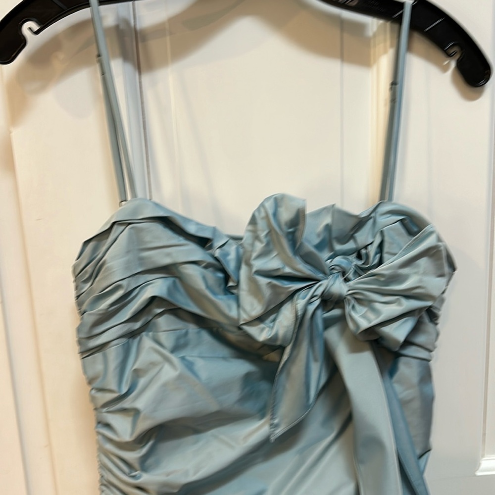 Iridescent light blue gorgeous dress